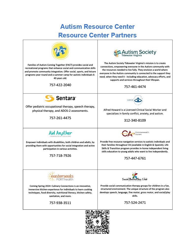 Autism Resource Center Providers v 3